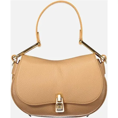 Coccinelle Women's Twist Closure Leather Shoulder Bag Women - Brown Handbags - Size: ONE size
