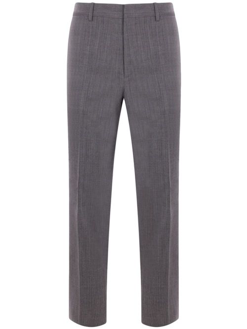 Slim-fit wool trousers - Grey