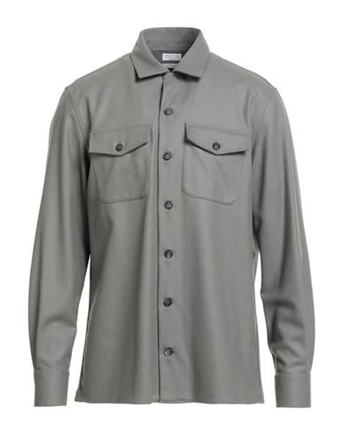 Man Shirt Grey Size S Virgin Wool
