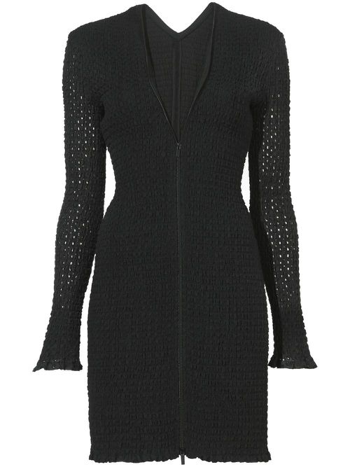 Broderie anglaise minidress - Black