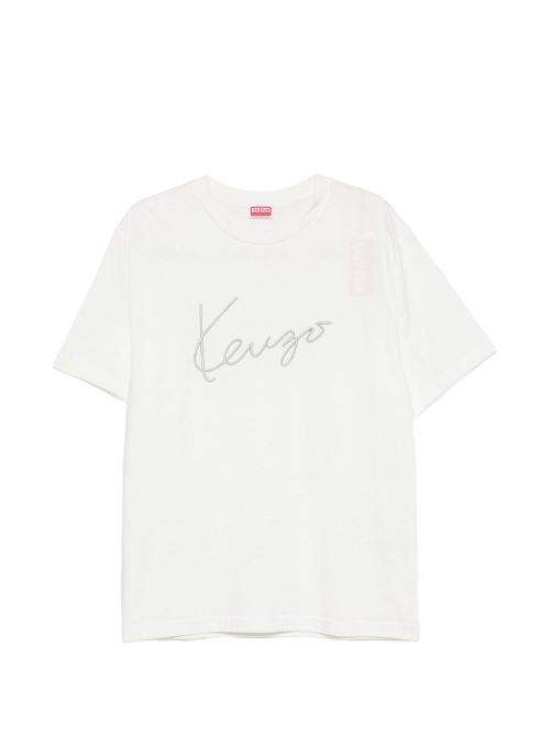 Logo-Embroidered Cotton T-Shirt — White