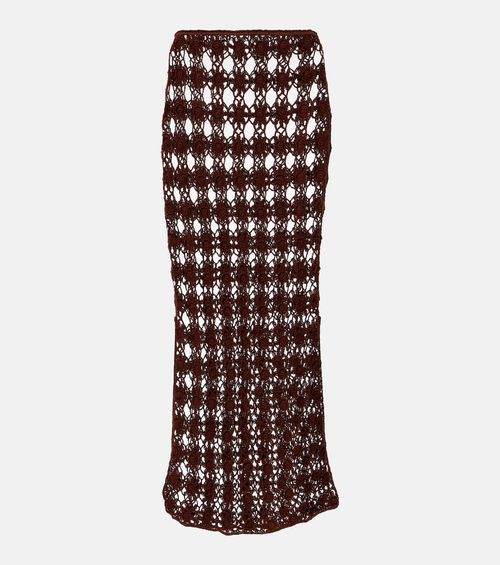 Bella crochet cotton maxi skirt