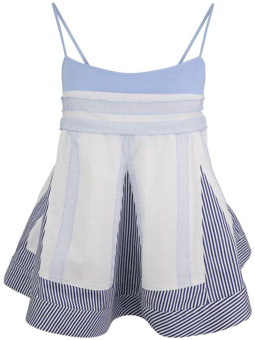Malik striped cotton top - Blue