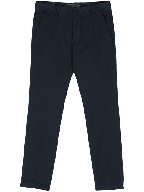 Cropped chino trousers - Blue