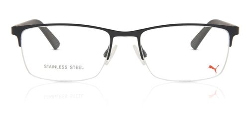 Puma PU0028O 005 Men's Eyeglasses Black Size 56 (Frame Only) - Blue Light Block Available