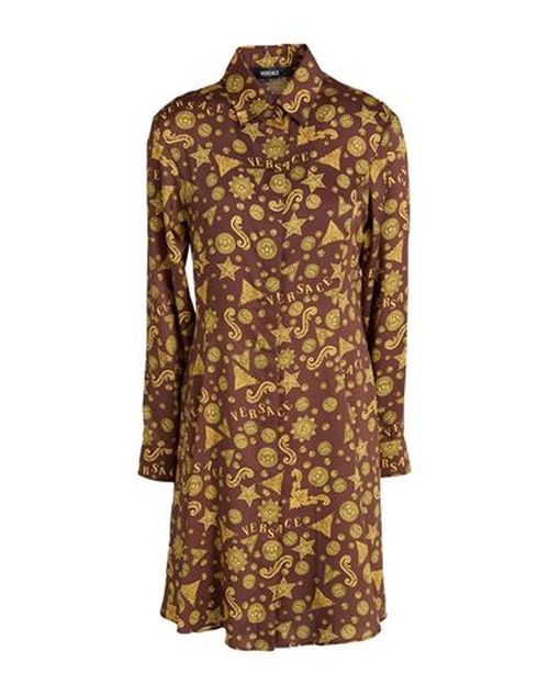 Woman Mini dress Brown Size 2 Polyester