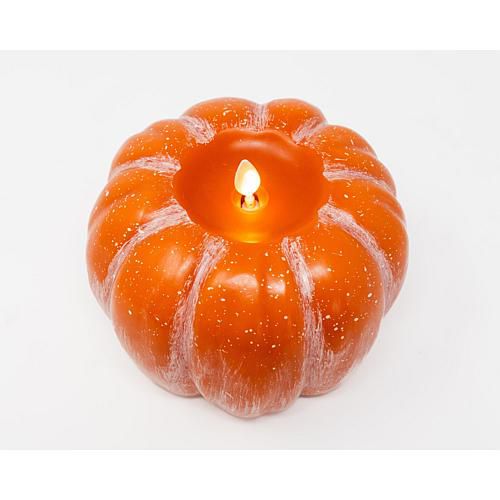 Pumpkin Figural Flameless Candle