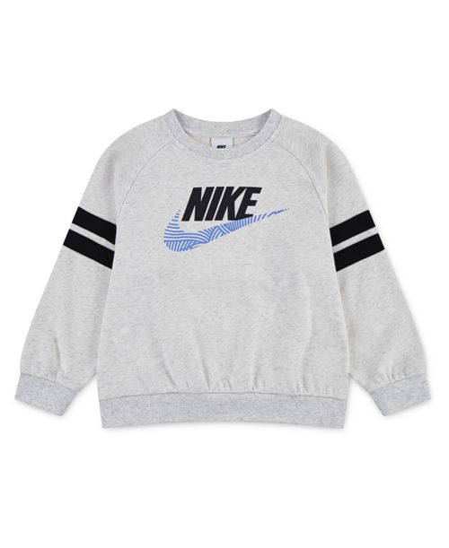 Boys' 4-7 In The Zone Oversized Crewneck Sweatshirt - Birch Heather