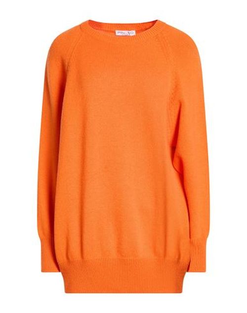 Woman Sweater Orange Size L Cashmere, Wool