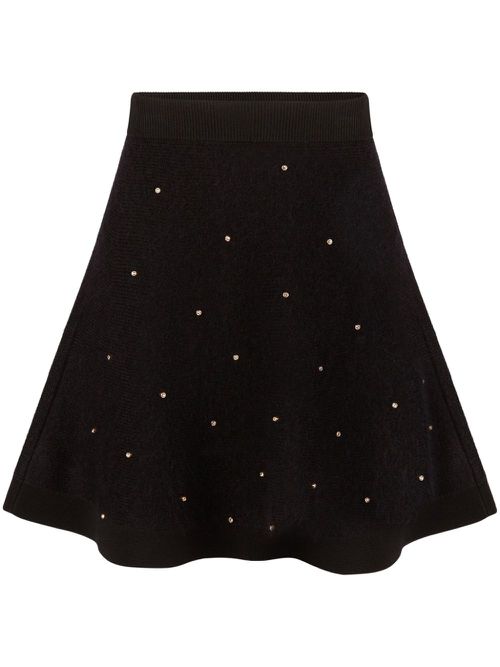 Flared Mini Skirt - Black
