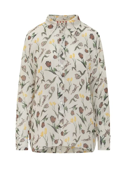 Silk Button-Up Shirt - FW25 Collection