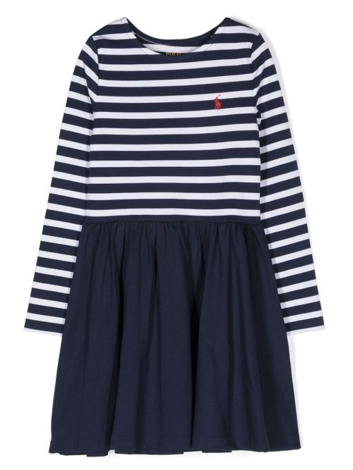 Polo Pony-motif dress - Blue