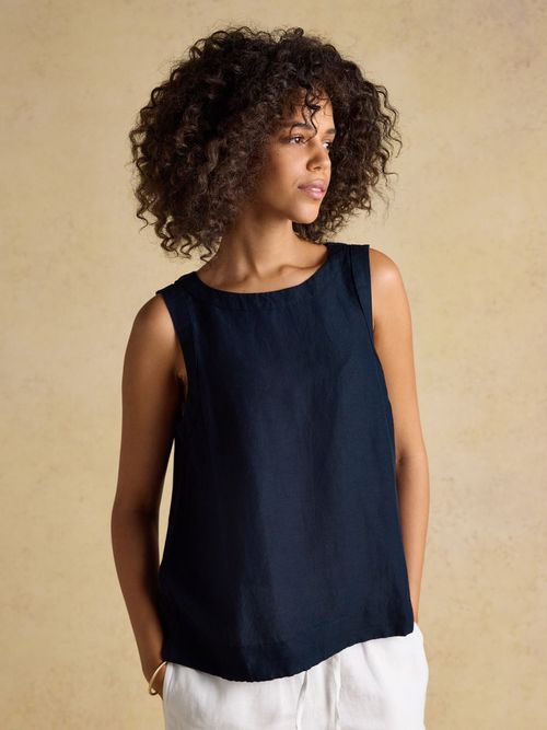 Cove Navy Sleeveless Top
