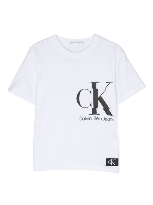 Logo-print short-sleeved T-shirt - White