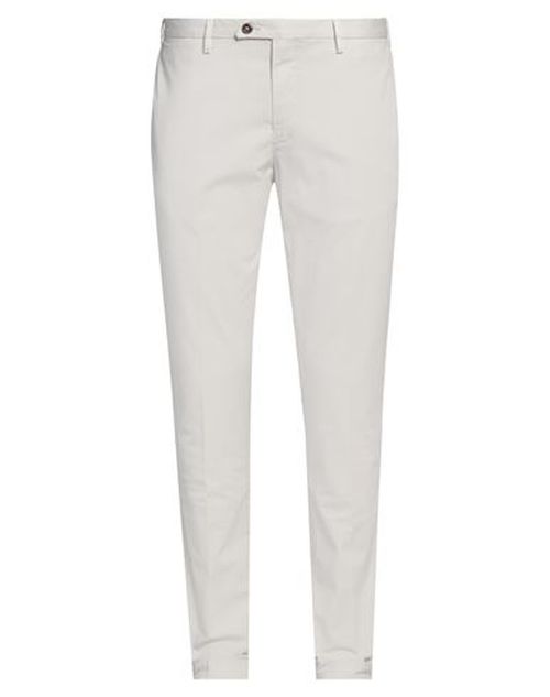 Man Pants Light grey Size 40 Cotton, Elastane