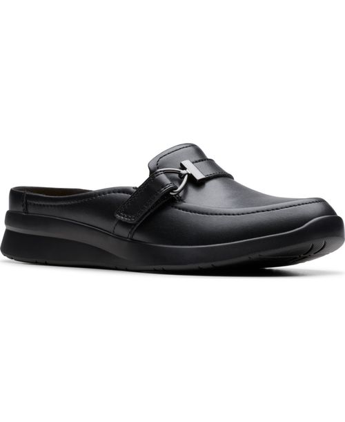 Women's Ellowyn Amelia Slip-On Mules - Black Leather
