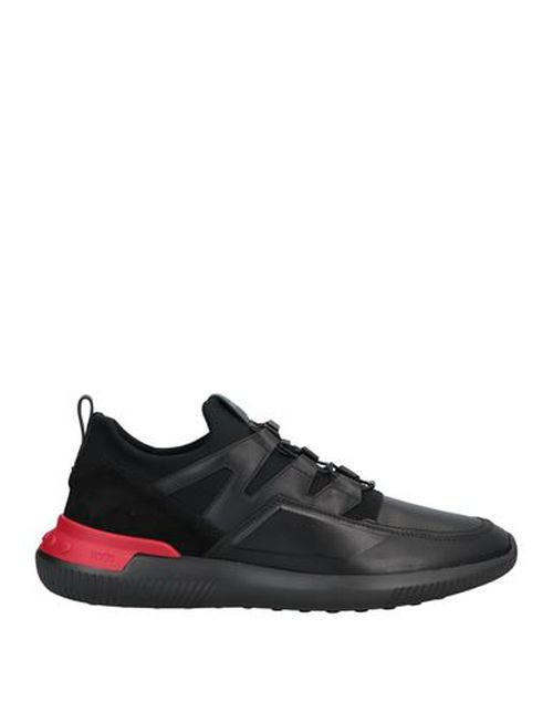 Tod's No_code Man Sneakers Black Size 11 Leather, Textile fibers