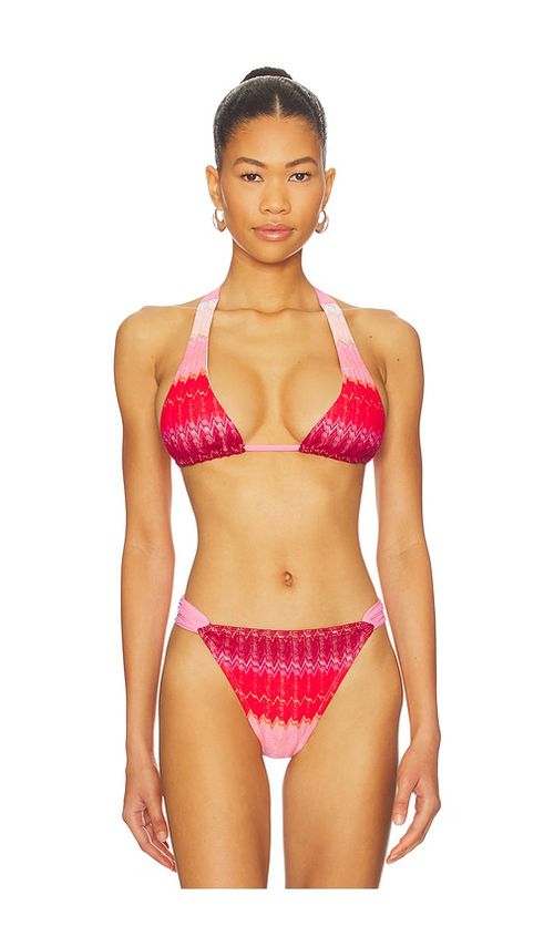 PQ Eleanor Halter Bikini Top in Pink. - M also in