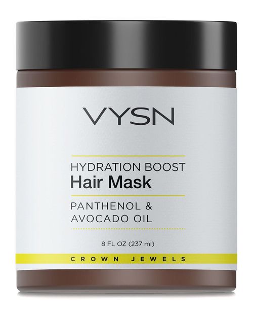 Unisex 8oz Hydration Boost Hair Mask - Panthenol & Avocado Oil