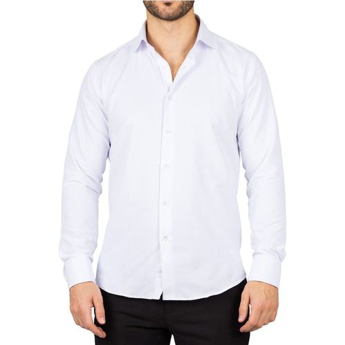 Long Sleeve Regular Fit Double Cuff Twill Oxford Shirt