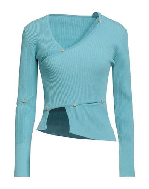 Woman Sweater Azure Size 8 Viscose, Polyamide, Linen, Elastane