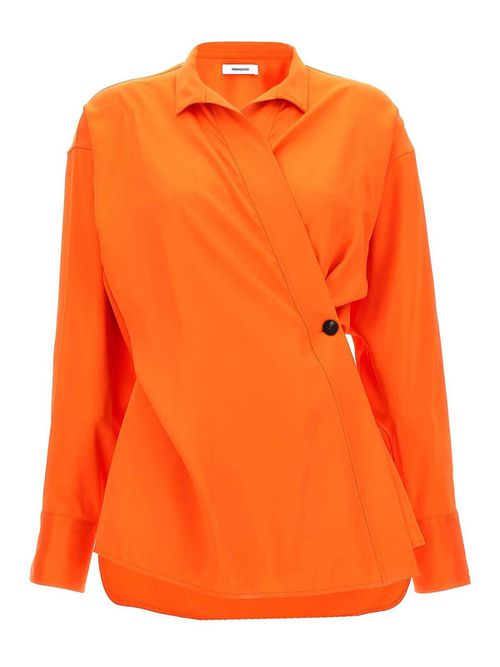 Satin Asymmetric Shirt