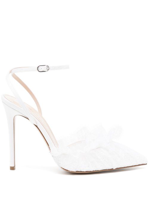 Franca 105mm lace pumps - White