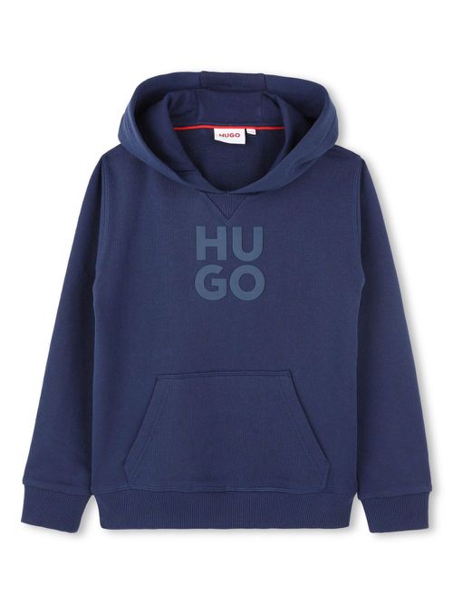 Logo-print hoodie - Blue