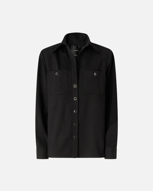 Stretch overshirt with pockets - 36