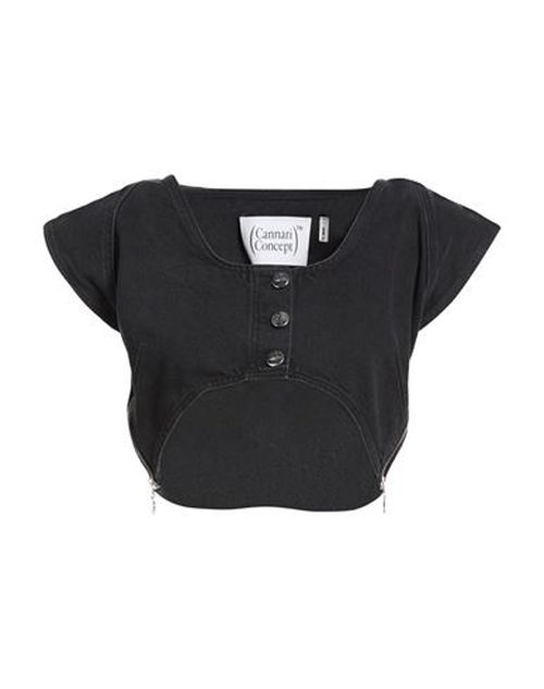 Woman Top Black Size 4 Recycled cotton
