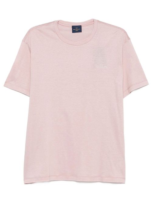 Cotton Blend T-Shirt With Tone-On-Tone Logo Print