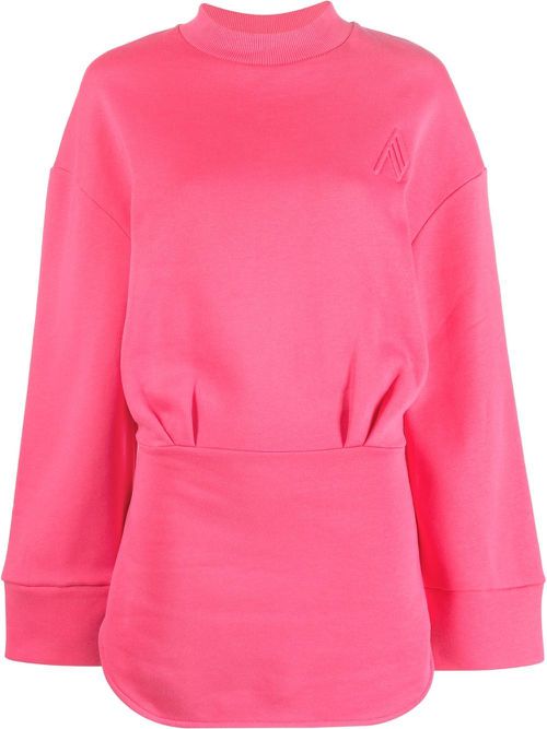 Fitted sweatshirt dress - Pink