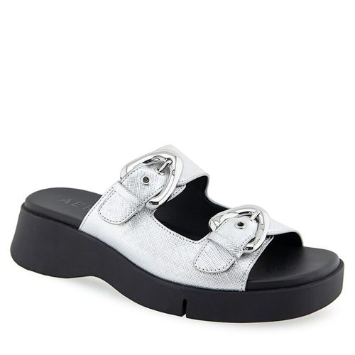 Women's Faith Platform Sandals (Silver Silver Textured)