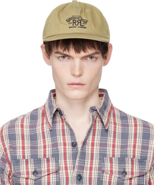 Beige Ranch Logo Twill Ball Cap