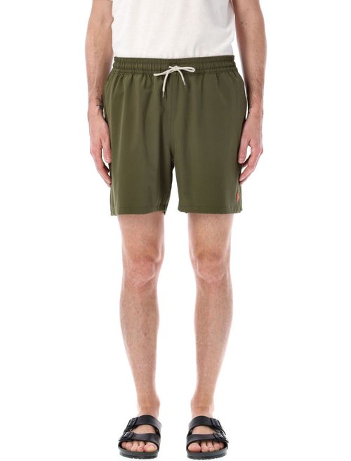 Olive Green Classic Swim Shorts