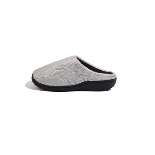 SUBU Outline Slippers – Silver – Men’s 6.5  Women’s 8-9 Indoor/Outdoor Slides Indoor/Outdoor Slides