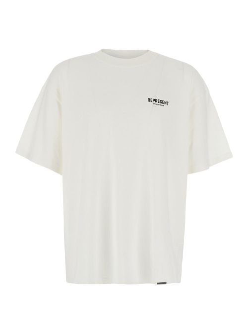 Logo-Embroidered Cotton T-Shirt — White