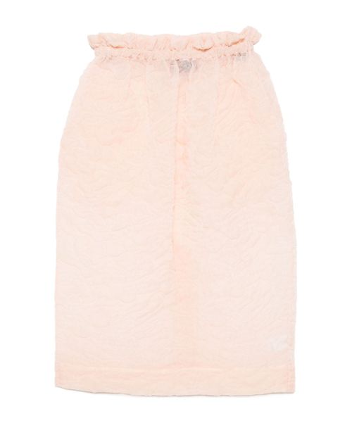 Ruffle-waisted skirt