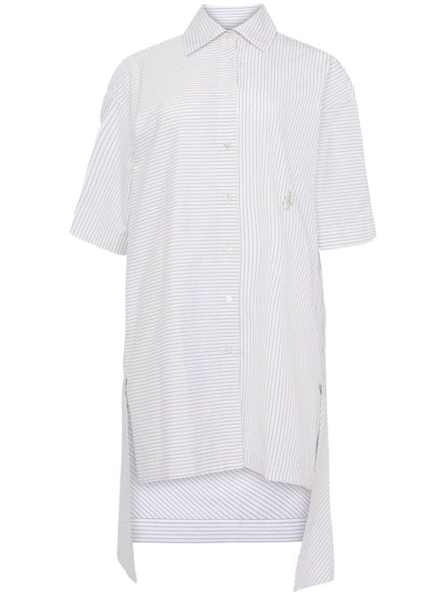 Step-hem shirt dress - Grey