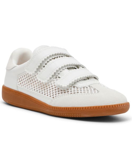 Women's Momentum-m Triple-Strap Sneakers - White Mesh