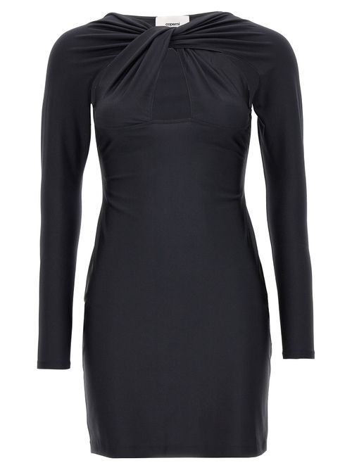 Twisted Cut-Out Bodysuit — Black