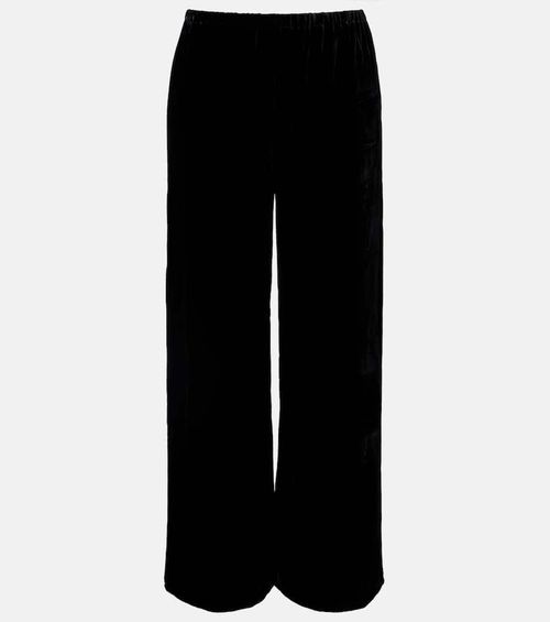 Austin velvet wide-leg pants