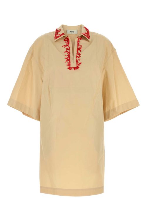 Pastel Yellow Poplin Dress