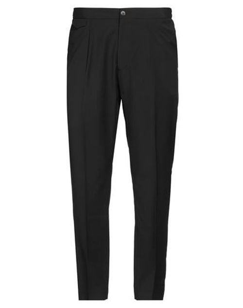 Man Pants Black Size 40 Wool, Polyester, Elastane