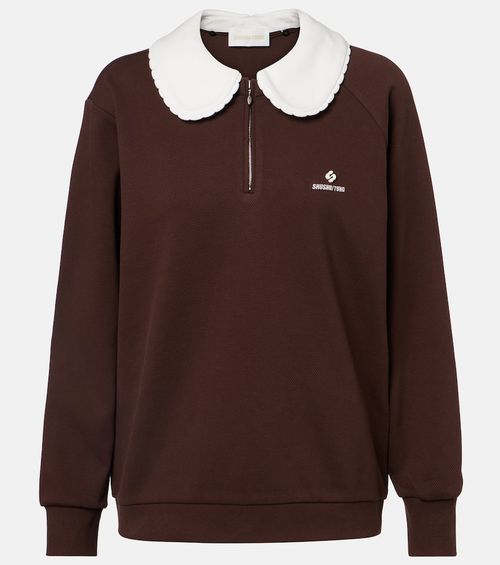 Logo cotton-blend sweatshirt