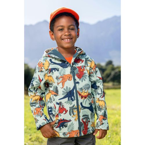 Mountain Warehouse Kids Exodus II Camouflage Water Resistant Soft Shell Jacket - Multicoloured - - Multicoloured - 93% Polyester/7% Elastane