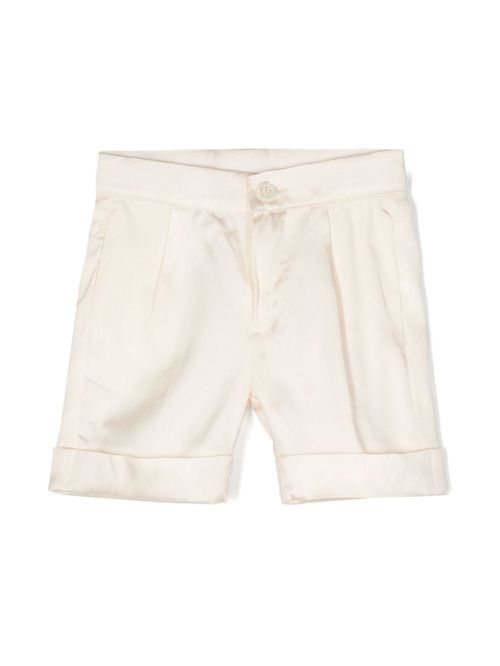 Pinched tailored shorts - Neutrals