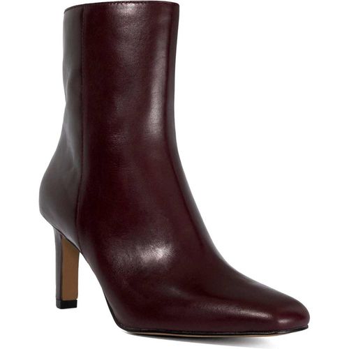 Dune London Womens Ladies Ovation - High Heel Chisel Toe Ankle Boots - Burgundy Leather