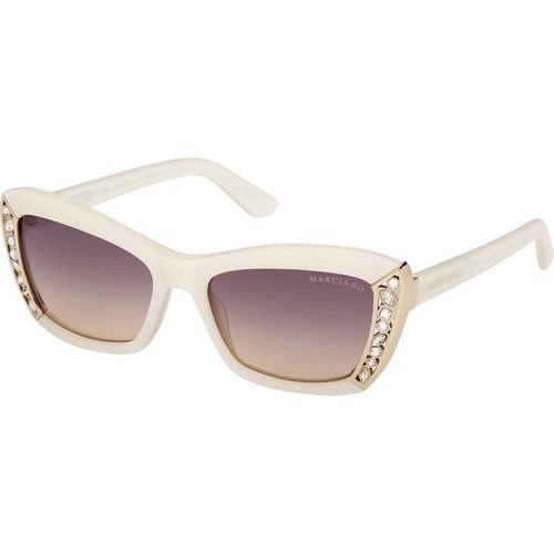 Guess by Marciano Woman Guess by Marciano GM00041 25B Sunglasses Acetate Ivory Smoke Squared Norma