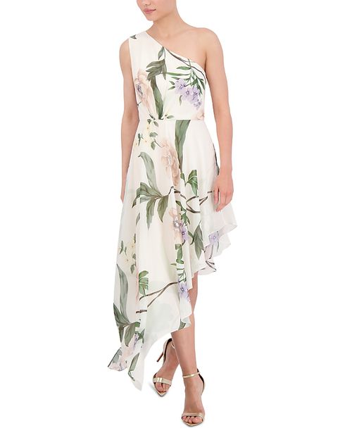 One Shoulder High Low Gown